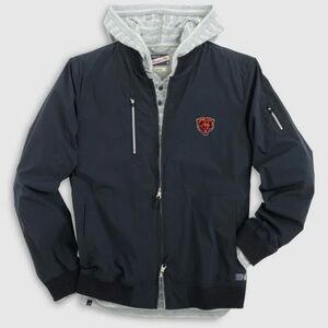 Johnnie-O. Chicago Bears Corsair Bomber Jacket.  Men’s Large. Navy color.